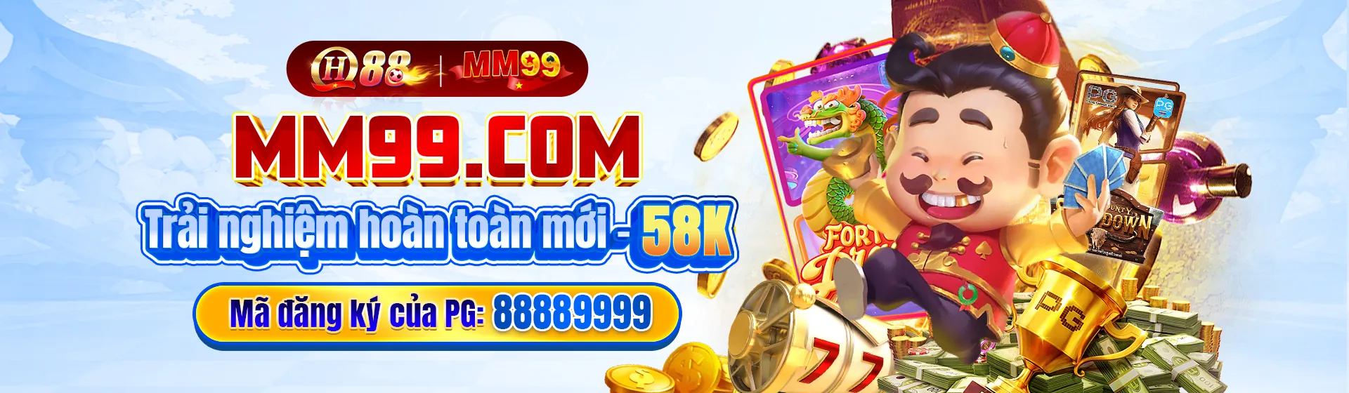 Hình ảnh chào mừng với tiền vàng và ưu đãi hấp dẫn tại 8kbet123 Casino